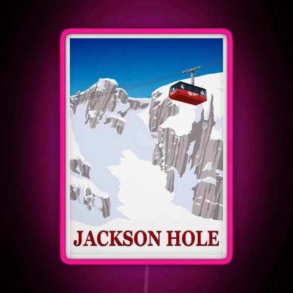 Jackson Hole RGB Neon Sign