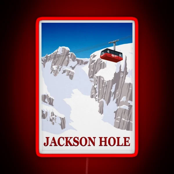 Jackson Hole RGB Neon Sign