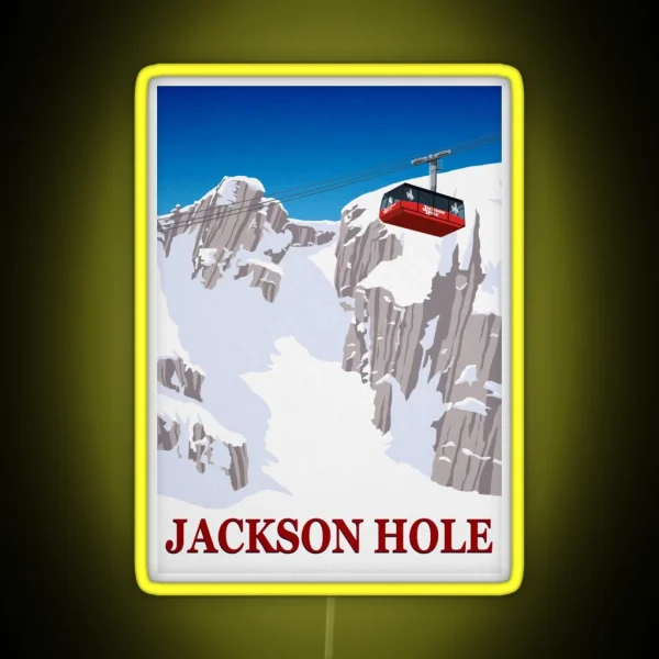 Jackson Hole RGB Neon Sign