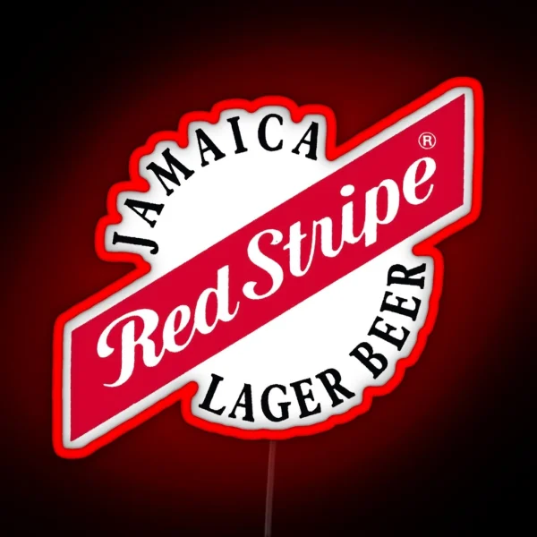 Jamaica Red Stripe Lager Beer Essential RGB Neon Sign