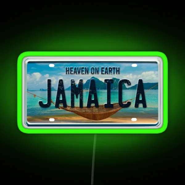 Jamaica Summer Vacation RGB Neon Sign
