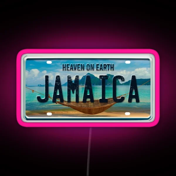 Jamaica Summer Vacation RGB Neon Sign