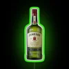 Unique Whiskey Themed Bar Decor with Colorful LED Lighting Design