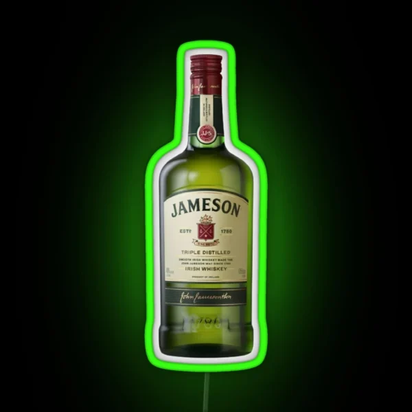 Jameson Bottle RGB Neon Sign