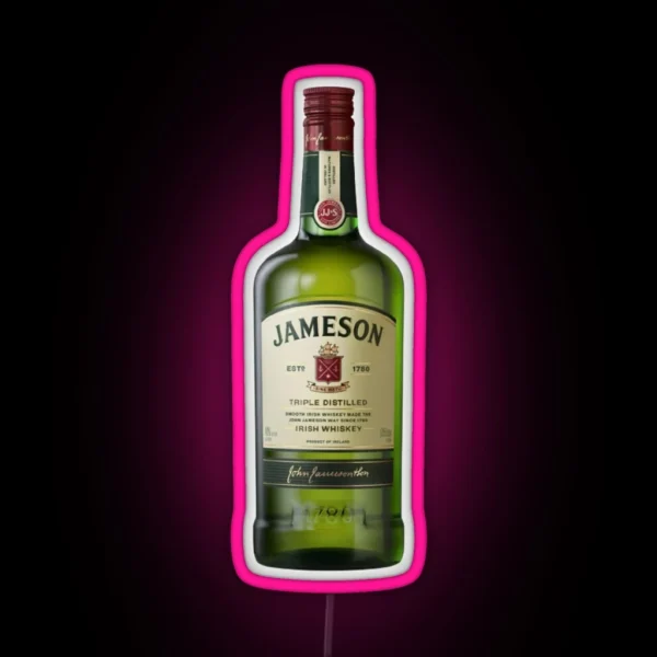 Jameson Bottle RGB Neon Sign