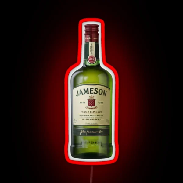 Jameson Bottle RGB Neon Sign