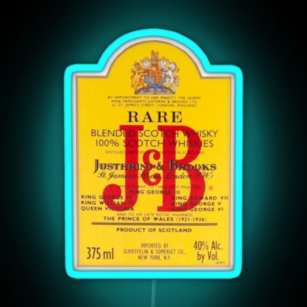 Jandb Rare Scotch Whisky Blend RGB Neon Sign