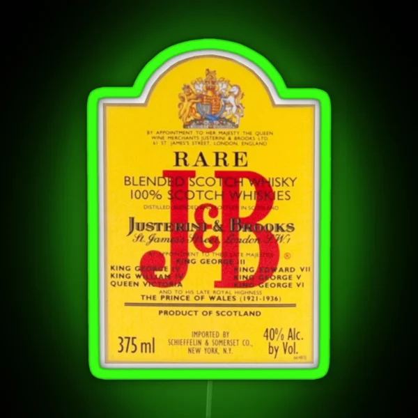 Jandb Rare Scotch Whisky Blend RGB Neon Sign