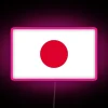 Vibrant Japan-themed RGB LED neon sign with customizable color options available