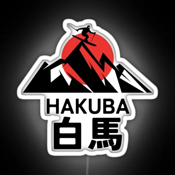 Japan Ski Hakuba Japanese Kanji RGB Neon Sign