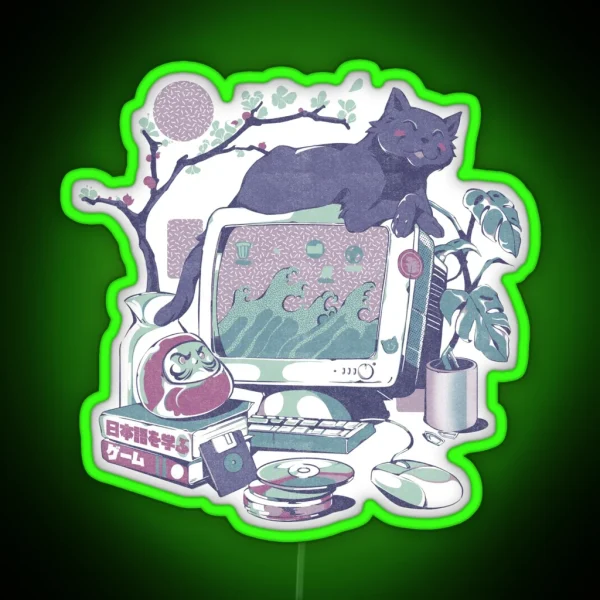 Japanese Desktop RGB Neon Sign