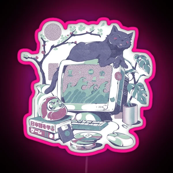 Japanese Desktop RGB Neon Sign