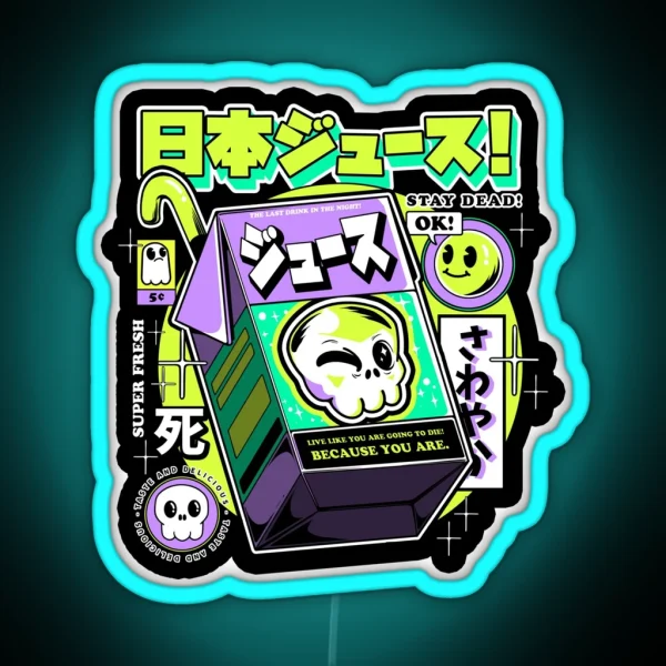 Japanese Juice RGB Neon Sign
