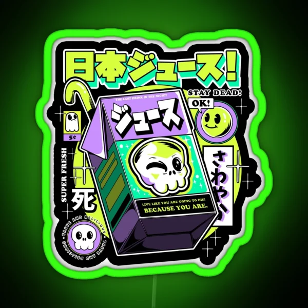 Japanese Juice RGB Neon Sign