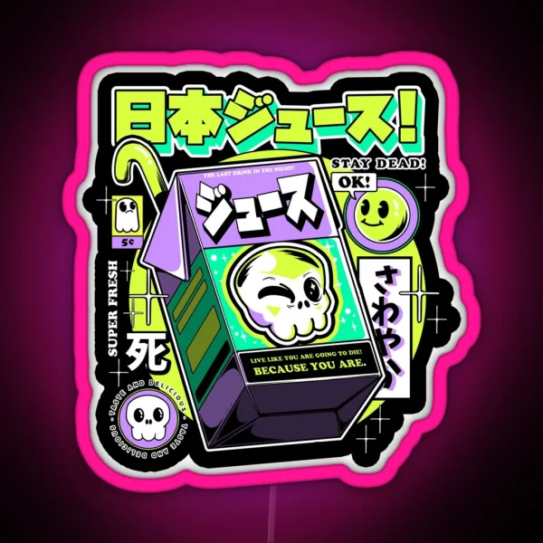 Japanese Juice RGB Neon Sign