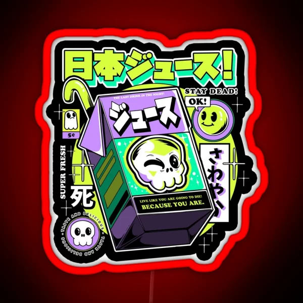 Japanese Juice RGB Neon Sign