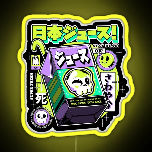 Japanese Juice RGB Neon Sign