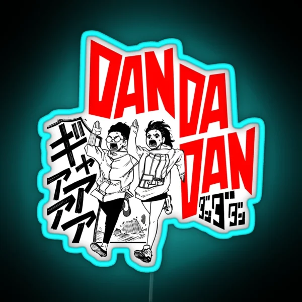 Japanese Manga Dandadan Design RGB Neon Sign