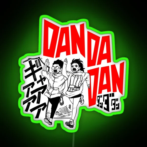 Japanese Manga Dandadan Design RGB Neon Sign