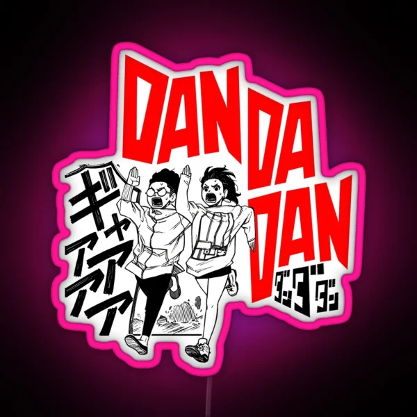 Japanese Manga Dandadan Design RGB Neon Sign
