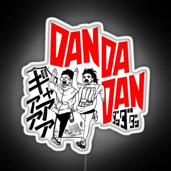 Japanese Manga Dandadan Design RGB Neon Sign
