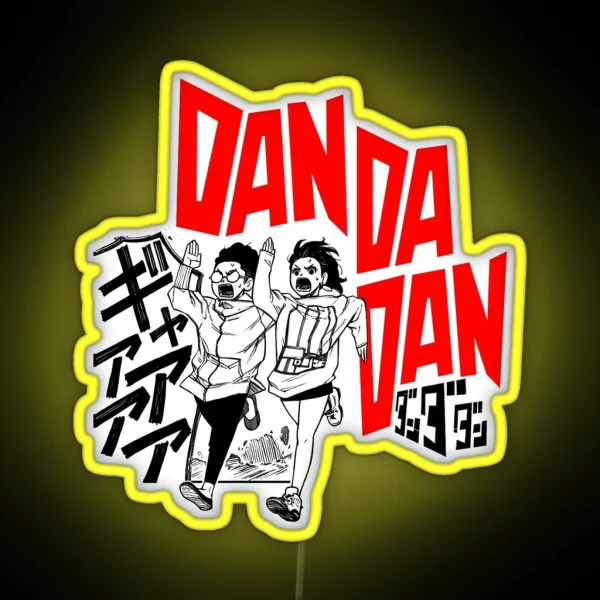 Japanese Manga Dandadan Design RGB Neon Sign