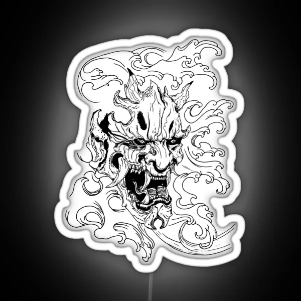 Japanese Oni RGB Neon Sign