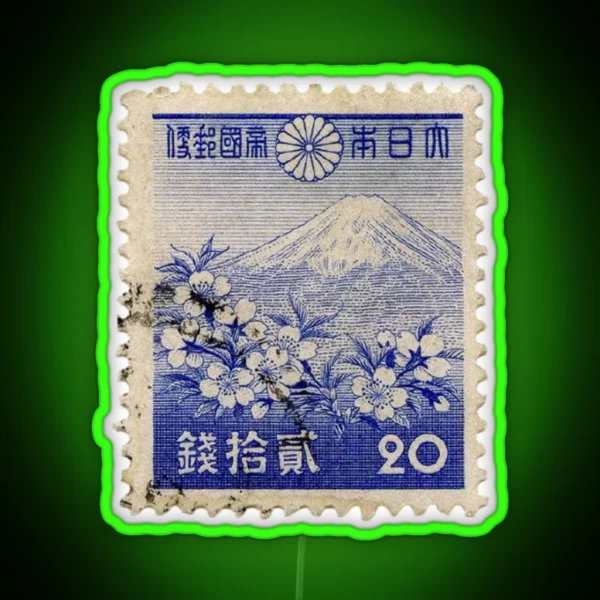 Japanese Stamp RGB Neon Sign