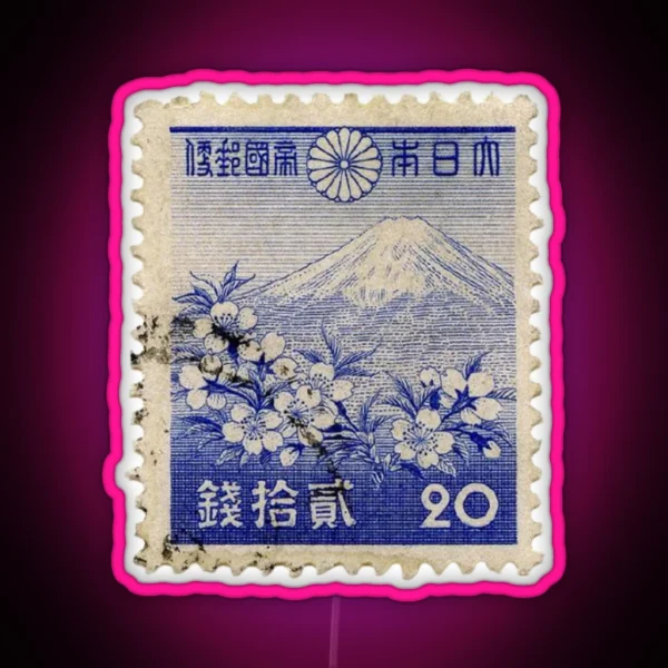 Japanese Stamp RGB Neon Sign