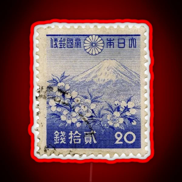 Japanese Stamp RGB Neon Sign