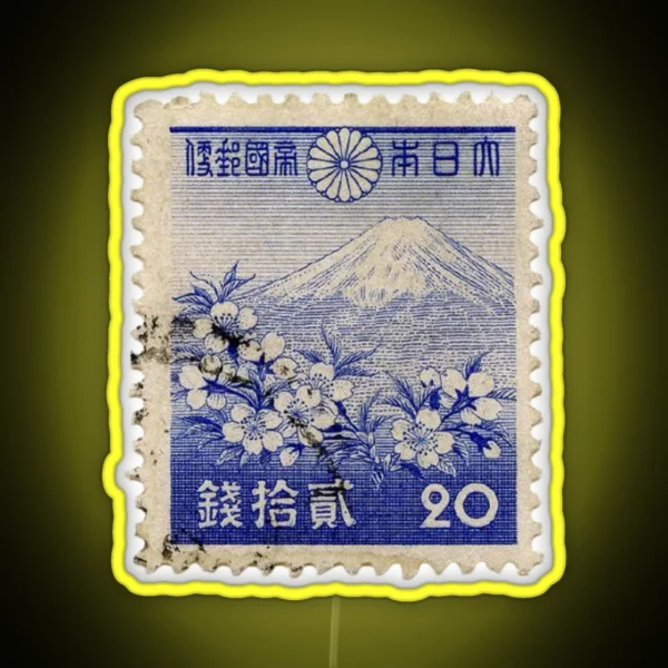 Japanese Stamp RGB Neon Sign