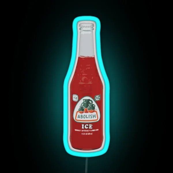 Jarritos Abolish ICE RGB Neon Sign