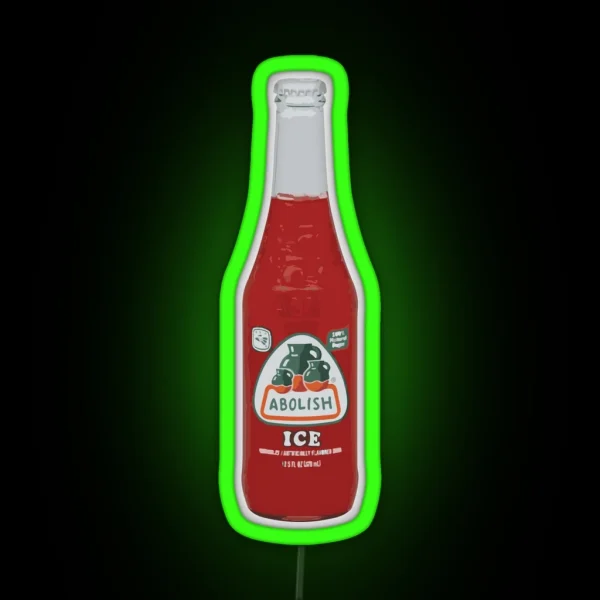 Jarritos Abolish ICE RGB Neon Sign