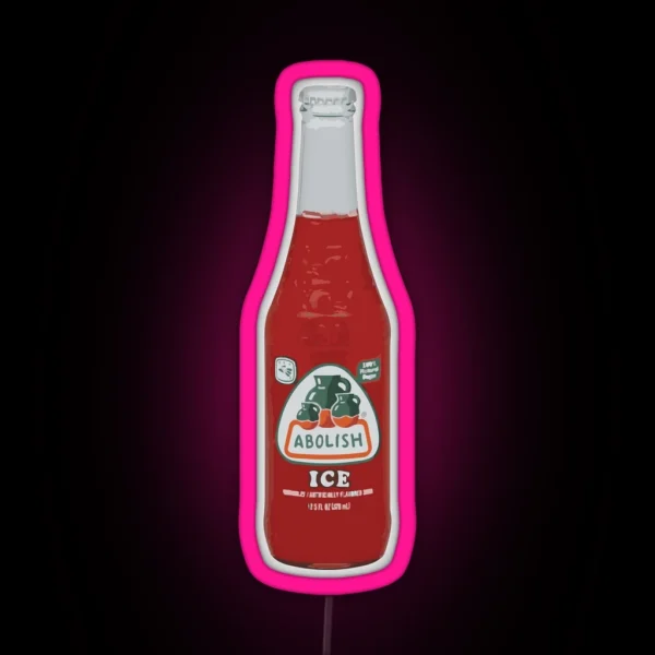 Jarritos Abolish ICE RGB Neon Sign