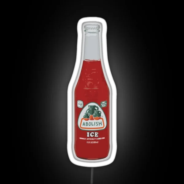 Jarritos Abolish ICE RGB Neon Sign
