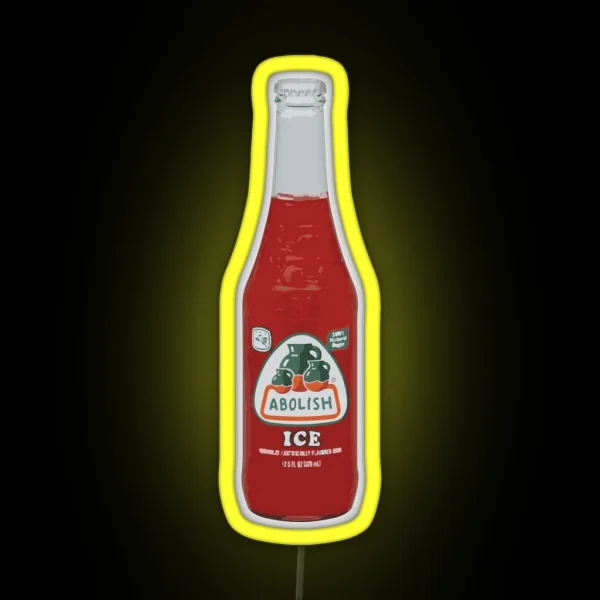 Jarritos Abolish ICE RGB Neon Sign