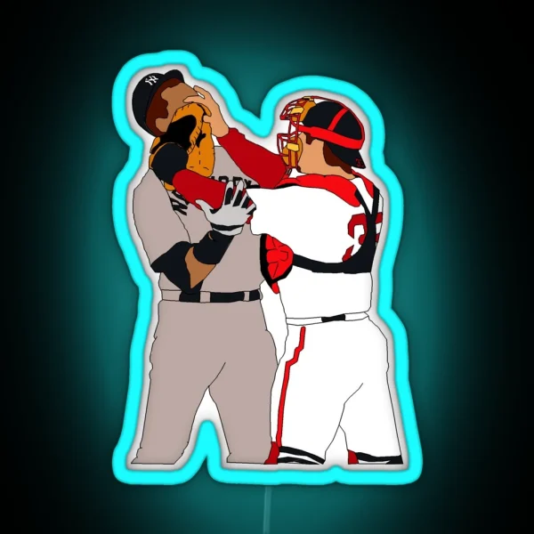 Jason Varitek Alex Rodriguez Brawl RGB Neon Sign
