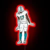 Vibrant Jaylen Waddle Celebration RGB Neon Sign for Sports Enthusiasts