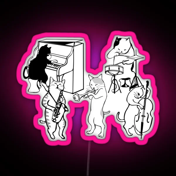 JAZZ CATS RGB Neon Sign