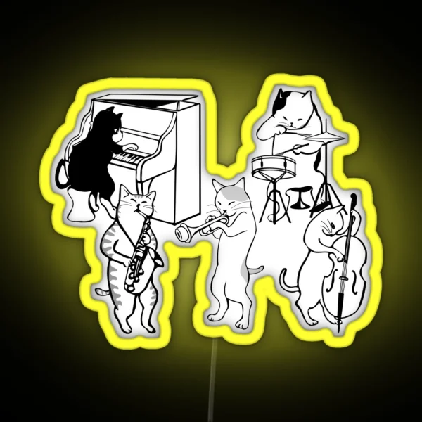 JAZZ CATS RGB Neon Sign