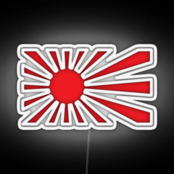 JDM Japan Rising Sun Flag RGB Neon Sign