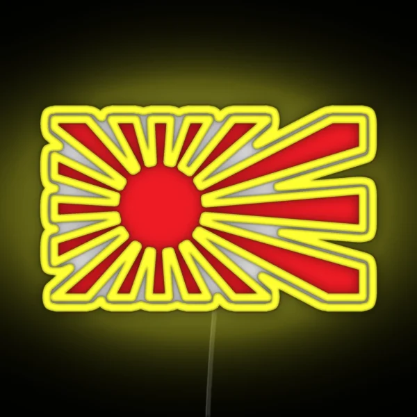 JDM Japan Rising Sun Flag RGB Neon Sign