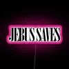 Vibrant RGB LED Sign - Inspiring Faith with Colorful Lighting Design