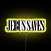 RGB Color Changing LED Neon Sign with Jesus Savior Message