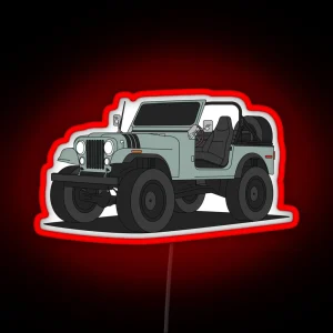 Jeep Wrangler CJ 7 RGB Neon Sign