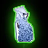 Neon LED wall art for bedroom decoration with RGB lighting.