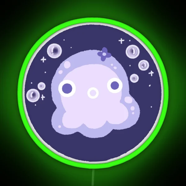 Jellyfish Baby RGB Neon Sign
