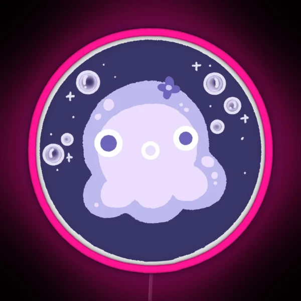 Jellyfish Baby RGB Neon Sign