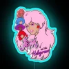 Jem and the Holograms inspired 80s neon rock music art