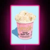 RGB neon art sign featuring Jeni's iconic Gooey Butter Cake design